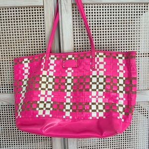 Kate Spade Hot Pink & Cork Tote